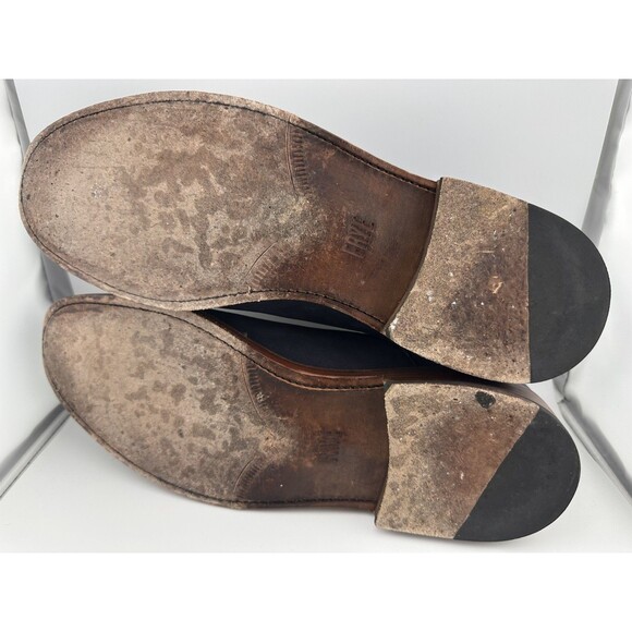 Frye Navy Suede Double Monk Strap‎ Dress Shoes Mens Mint No Box main image 9